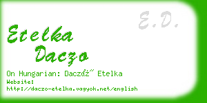 etelka daczo business card